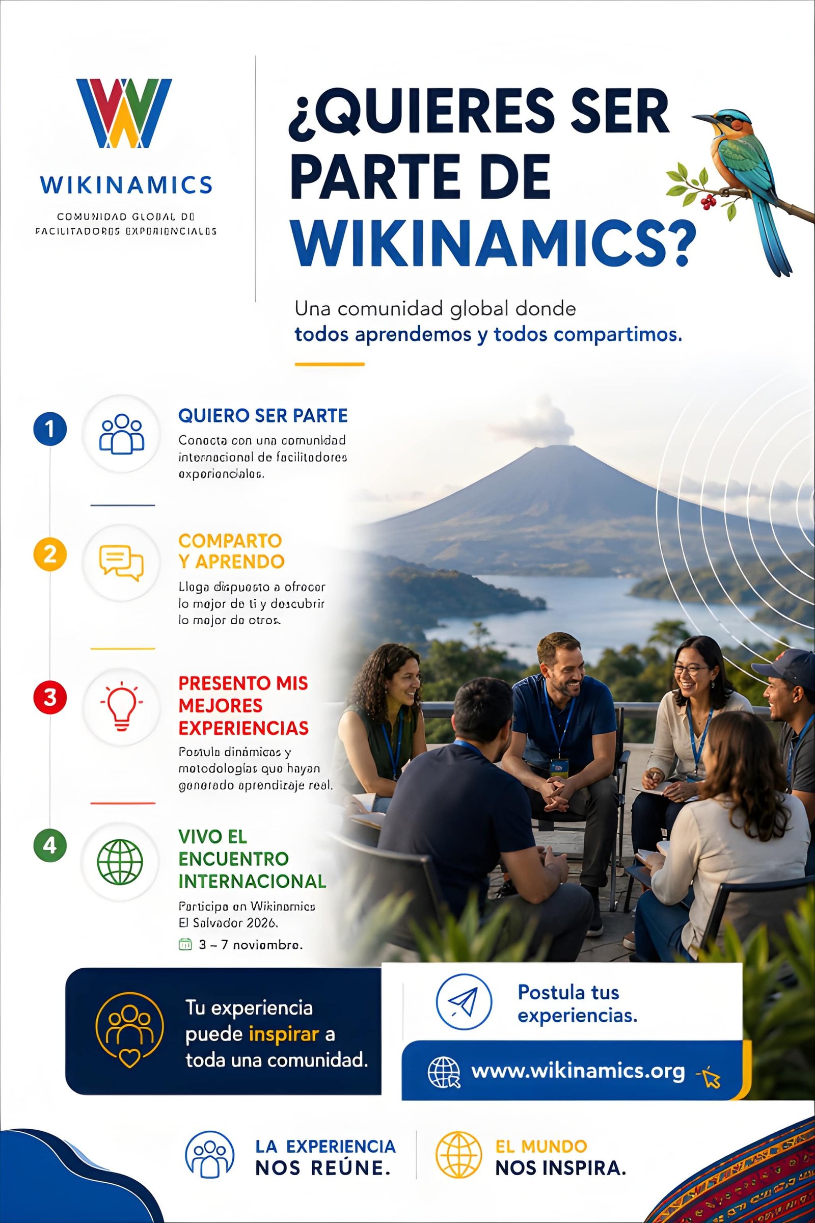 Encuentro Wikinamics El Salvador 2026 - 3 al 7 de noviembre